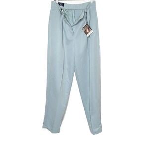 NWT Cutter & Buck Twill Microfiber Pleated Pant Womens Golf Slacks Blue SZ 10/40